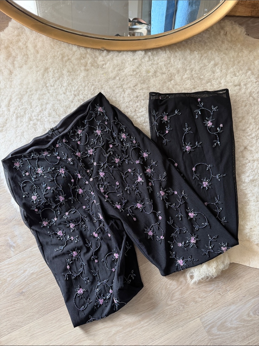 VTG mesh beaded pants✨✨